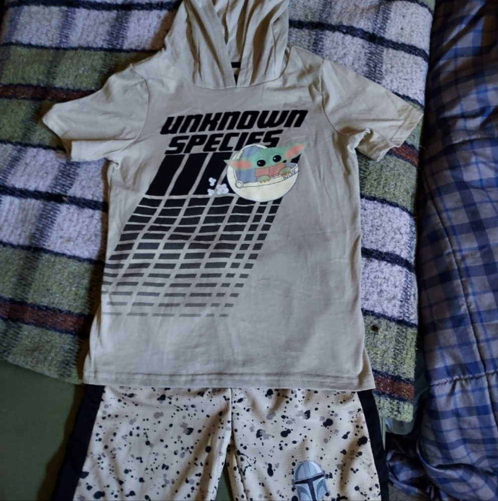 Matching shorts and shirt set